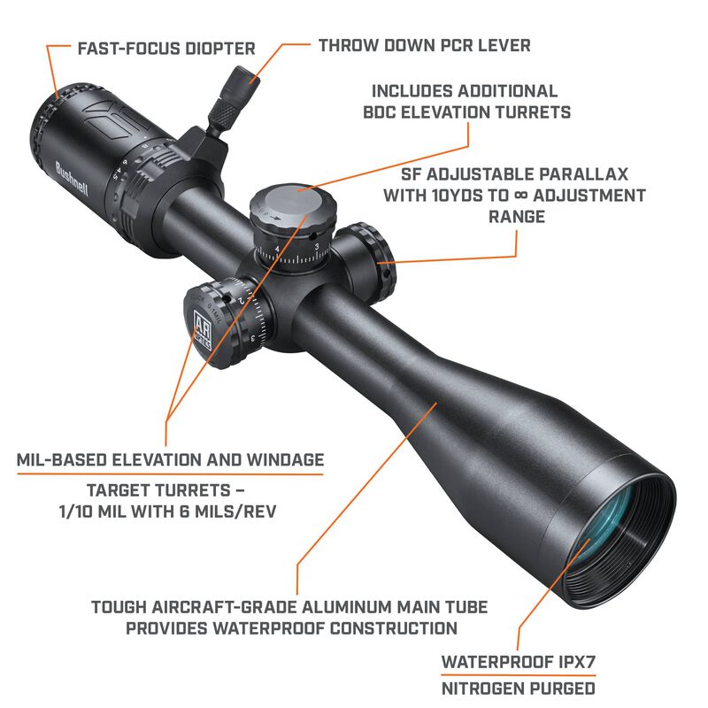 AR Optics 4.5-18x40 Multi-Turret Riflescope
